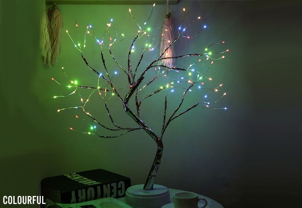 LED Tree Lights Table Lamp - Four Colours & Option for Two Available