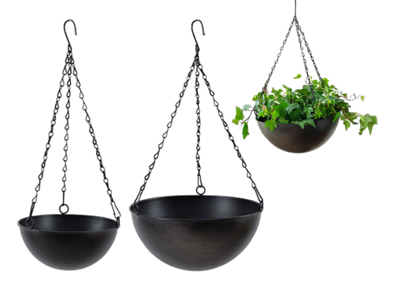 Two-Set Iron Hanging Flower Pots - Two Colours Available