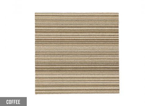 20-Piece Carpet Tiles - Six Colours Available