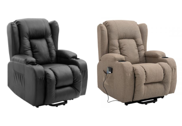 Electric Massage Chair Recliner With 8 Point Heating Seat - Two Options Available