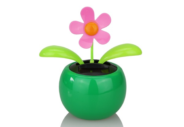 Solar Powered Dancing Flowers Toy - Four Colours Available