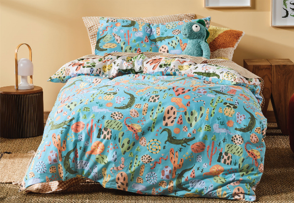 Tales & Scales Duvet Cover Incl. Pillowcase - Two Sizes Available - Elsewhere Pricing Starts at $119.99