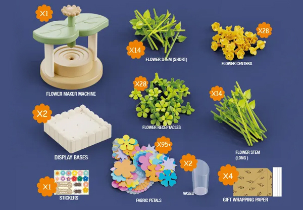 DIY Fabric Embossing Machine Flower Bouquet Kit