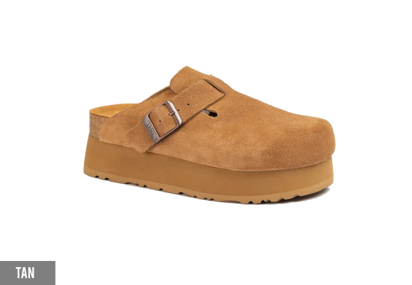 Ozwear Ugg Women Aussie Platform Soft Footbed - Available in Two Colours & Seven Sizes