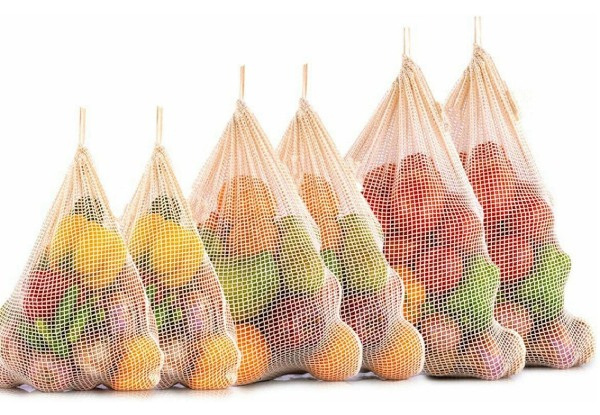 Cotton Mesh Grocery Bags - Two Options Available