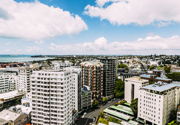 One-Night 4.5-Star City Centre Auckland Stay for Two in a Deluxe Queen Room incl. Full Cooked Breakfast, WiFi & Late Checkout - Options for Two & Three Nights Available