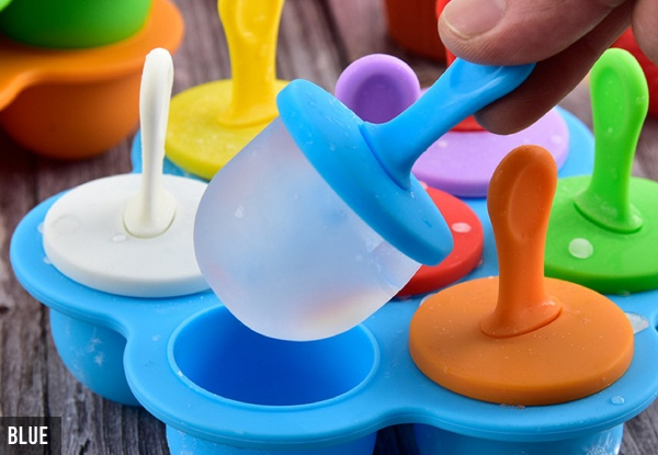 Silicone Popsicle Mould with Sticks - Five Colours Available