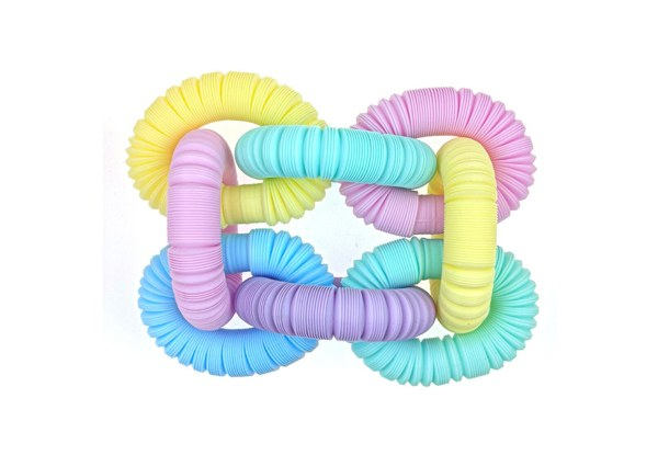 Six-Pack Colorful Pop Tubes Toy - Two Sizes Available