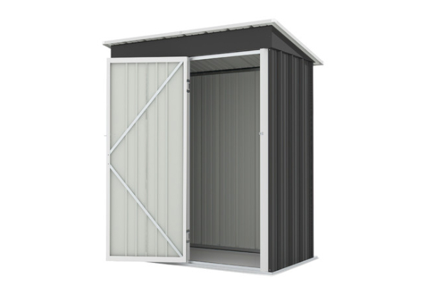 Lockable Garden Storage Shed with Tilted Roof - Two Sizes Available