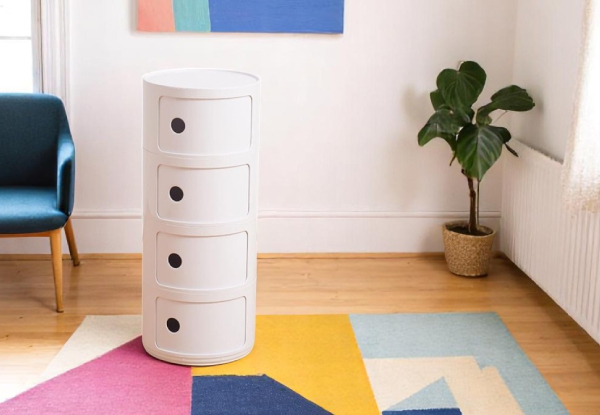 Nordic Style Round Storage Cabinet - Available in Three Options
