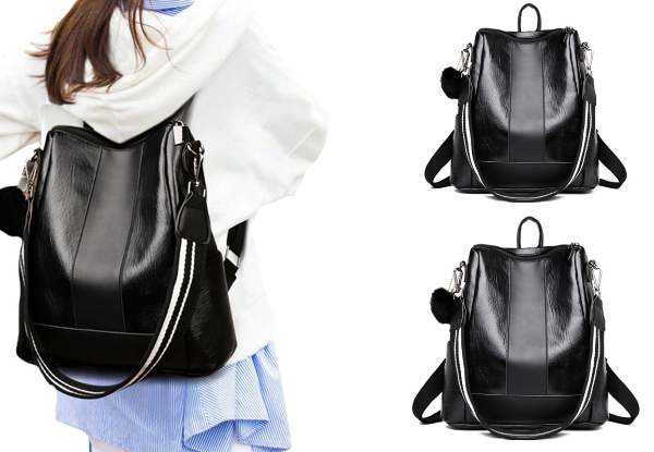 Women PU Leather Backpack - Available in Two Colours & Option for Two-Piece