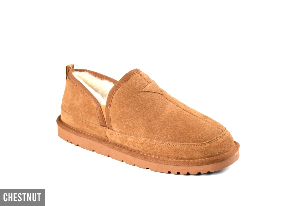 Premium Sheepskin Men's Alder Suede UGG Slippers - Two Colours & Seven Sizes Available
