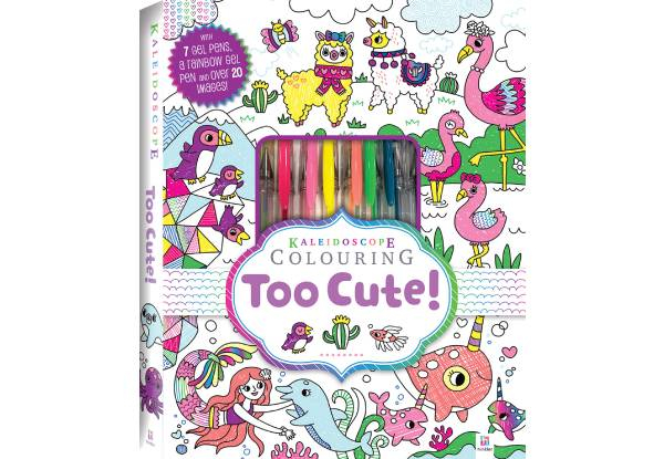 Too Cute Kaleidoscope Colouring Book
