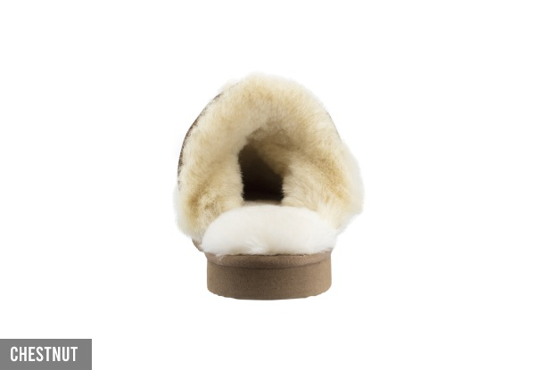 Comfort Me Women's Sheepskin Foldable Fur Trim UGG Scuffs - Three Colours Available