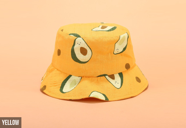Avocado Print Bucket Hat - Three Colours & Two Sizes Available with Free Delivery