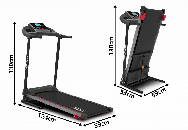 ProTrain 40cm Treadmill with LCD Display & App