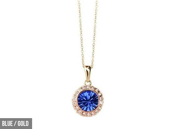 Bright Solitaire Necklace Range - Nine Colours Available with Free Delivery