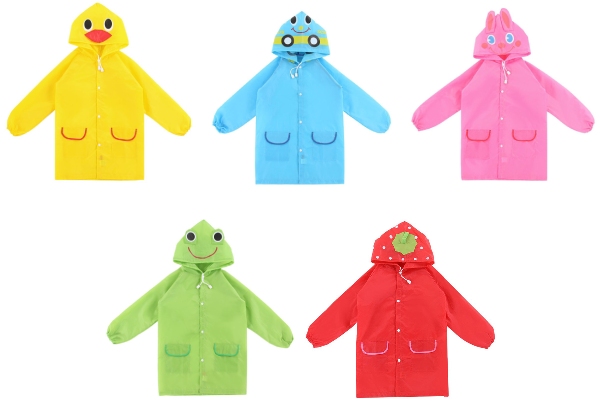 Children's Raincoat - Five Styles Available with Free Delivery