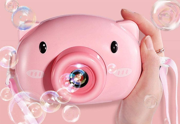 Cartoon Pink Pig Bubble Maker
