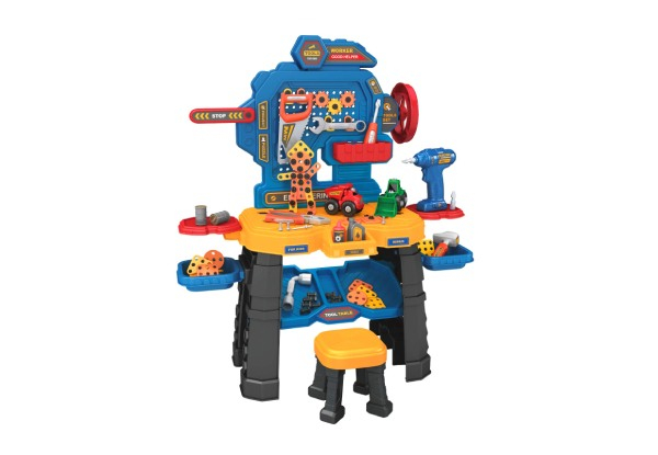 181-Piece Kids Workbench Tools Toy Set