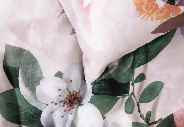 Savona Maxine Duvet Cover Set - Available in Four Colours & Option for Extra European Pillowcase