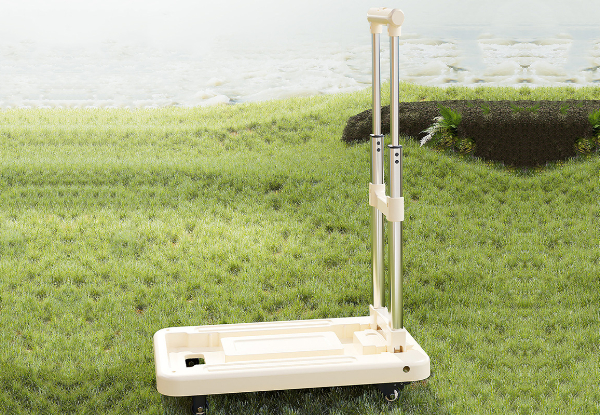 Portable Folding Hand Truck with Four Wheels