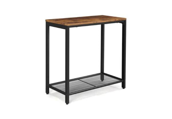 Vasagle End Table with Mesh Shelf