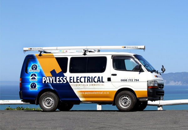 Two Hours of Electrical Services by a Qualified & Registered Master Electrician