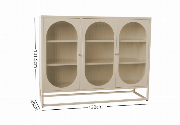 Lonna Steel Display Cabinet Range - Two Options Available