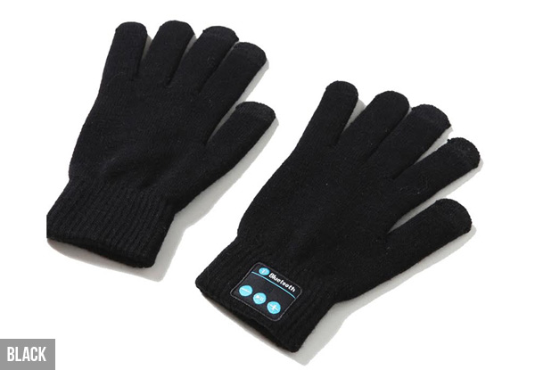 Pair of Bluetooth Talking Gloves with Touch Screen Function - Four Colours with Available Free Delivery
