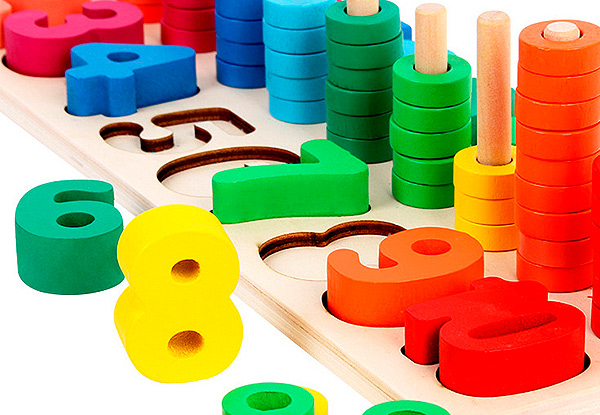 Wooden Educational Number Colour Board