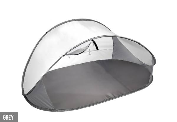 Mountview Pop-Up Four-Person Beach Tent Shelter - Two Colours Available