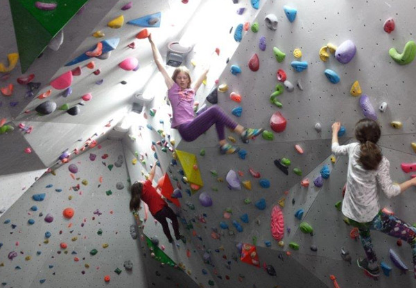 $5 for a Child's Boulder Climbing Wall Pass, $7 for an Adult or $19 for a Family Pass