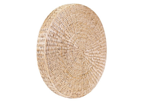 Round Straw Floor Cushion - Option for Two with Free Delivery