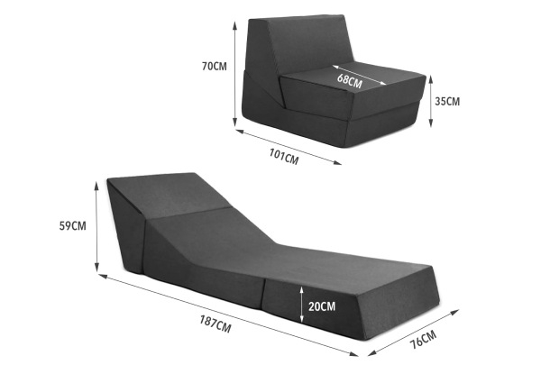 Convertible Sofa Bed with Pillow