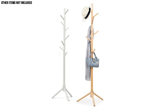 Wooden Coat Stand -Two Colours Available