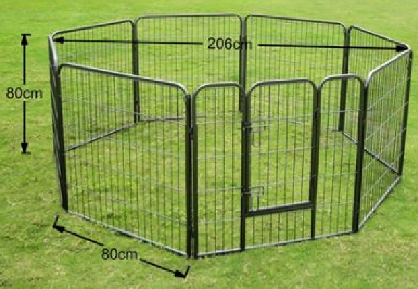 Eight-Panel Pet Playpen - Two Sizes Available