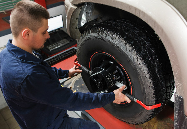 Full Wheel Alignment for a Sedan, SUV, Ute, 4x4 or Van - Option for Full Wheel Alignment & Balancing