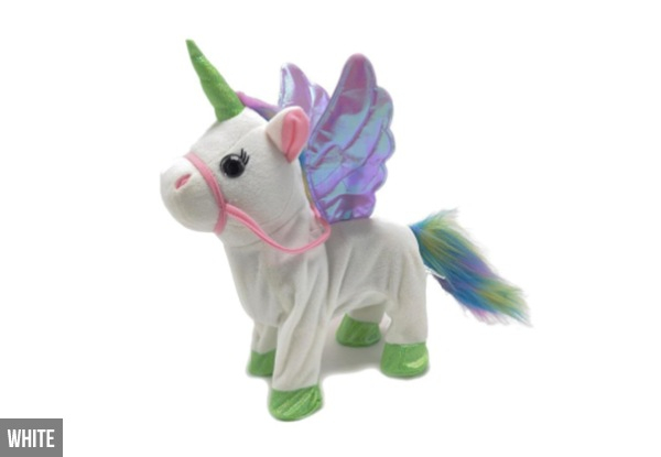 Interactive Glitter Unicorn Toy - Three Colours Available