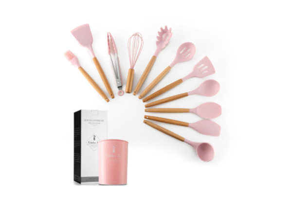 Kitchen Silicone Spatula Utensil Set