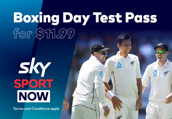$11.99 for Five Days of Access to Sky Sport Now incl. Boxing Day Test Match