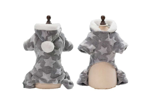 Fleeced Star Dog Hoodie - Four Colours & Five Sizes Available