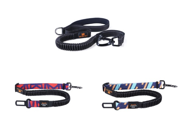 Heavy-Duty Adjustable Pet Car Seat Belt - Three Colours Available