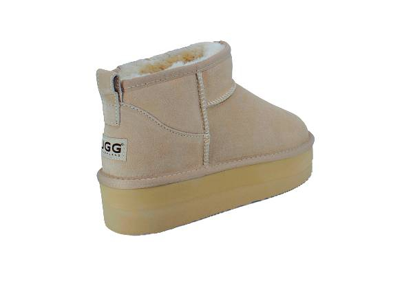 Ugg Roughland High Platform Water-Resistant Unisex Ultra-Mini Suede Sheepskin Boots - Available in Two Colours & Six Sizes