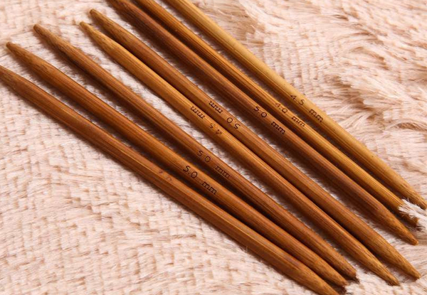 55-Piece Bamboo Knitting Needle Set