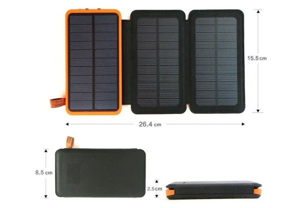 20000mAh Dual USB Solar Power Bank