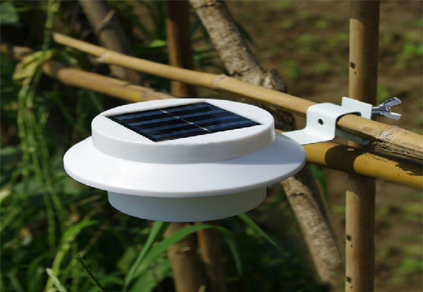 Two-Pack Multi-Purpose Hanging Solar LED Lights with Clamp