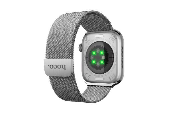 Nexus Pulse IPX6 Water-Resistant Smartwatch iOS Android Silver