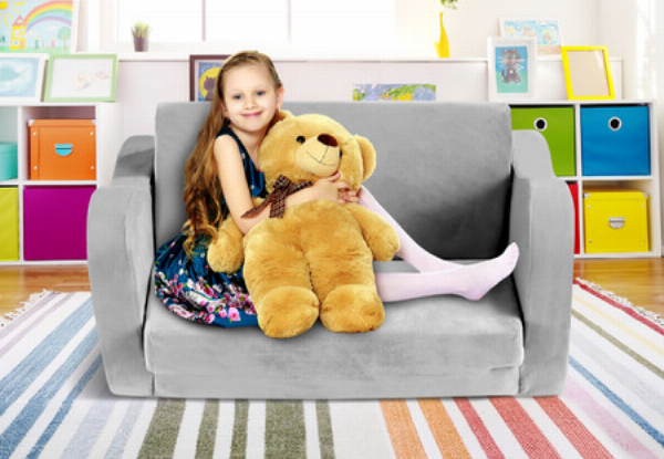 Kids Two-in-One Convertible Flip-Out Sofa