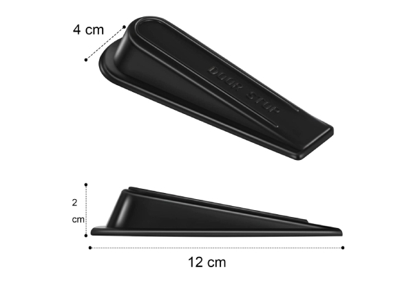 Four-Pack Rubber Door Stopper Wedges